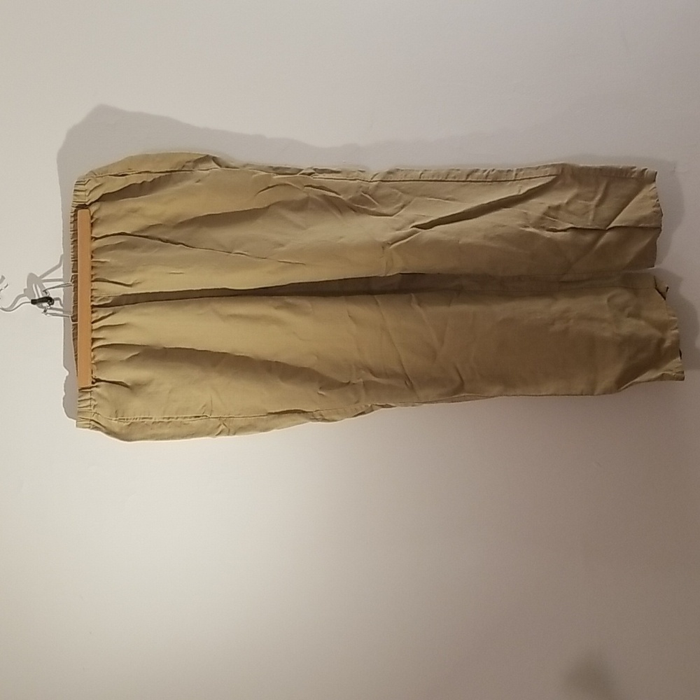 J. Crew high rise cropped linen blend pants